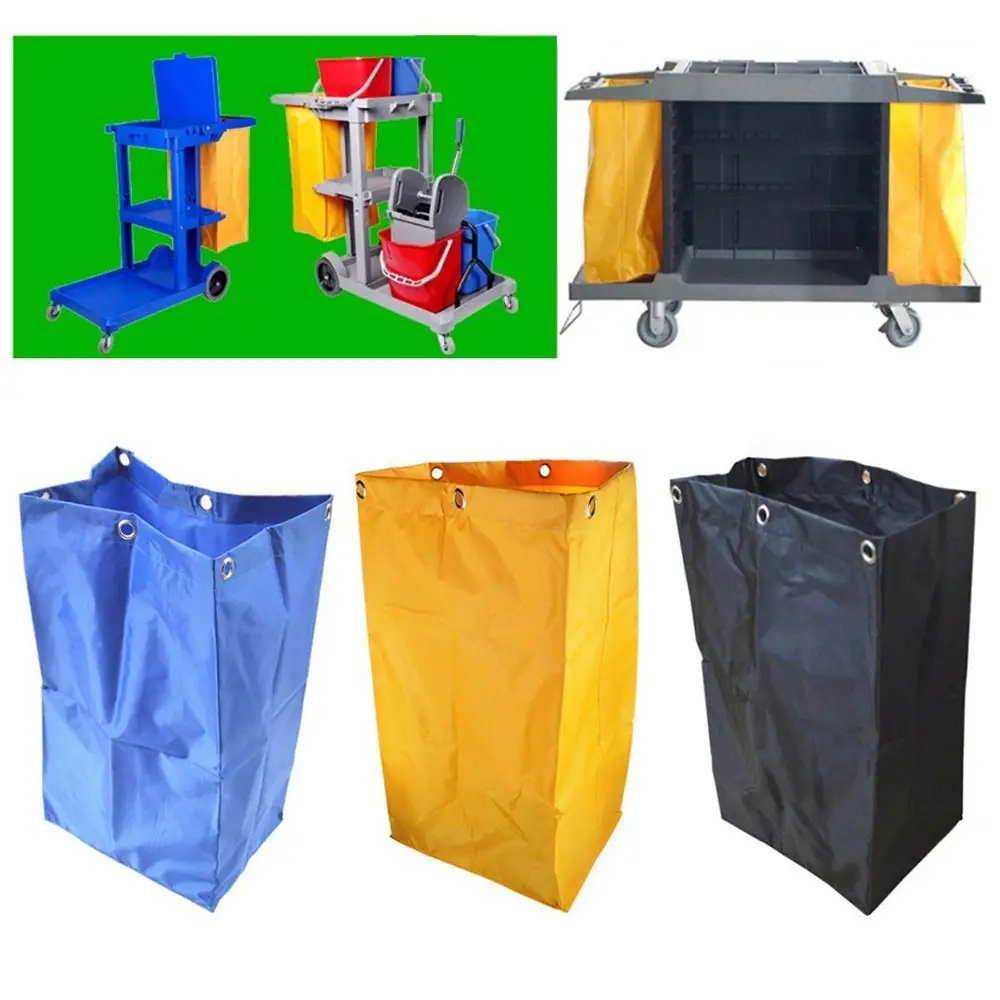 Thicken Hotel Housekeeping Rubbish Holder Waterproof Reusable Cleaning Cart Bag Large Capacity Strong Load-bearing Capacity