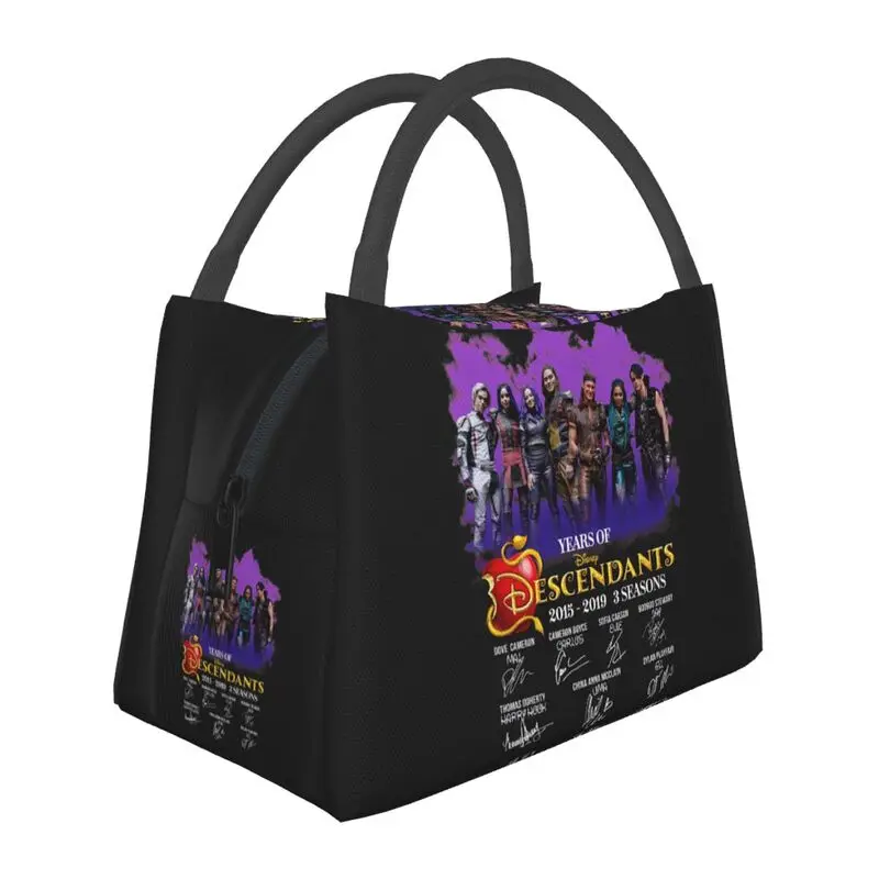 

Descendants Portable Lunch Boxes for Women Multifunction Fantasy Song And Dance TV Movie Thermal Cooler Food Insulated Lunch Bag