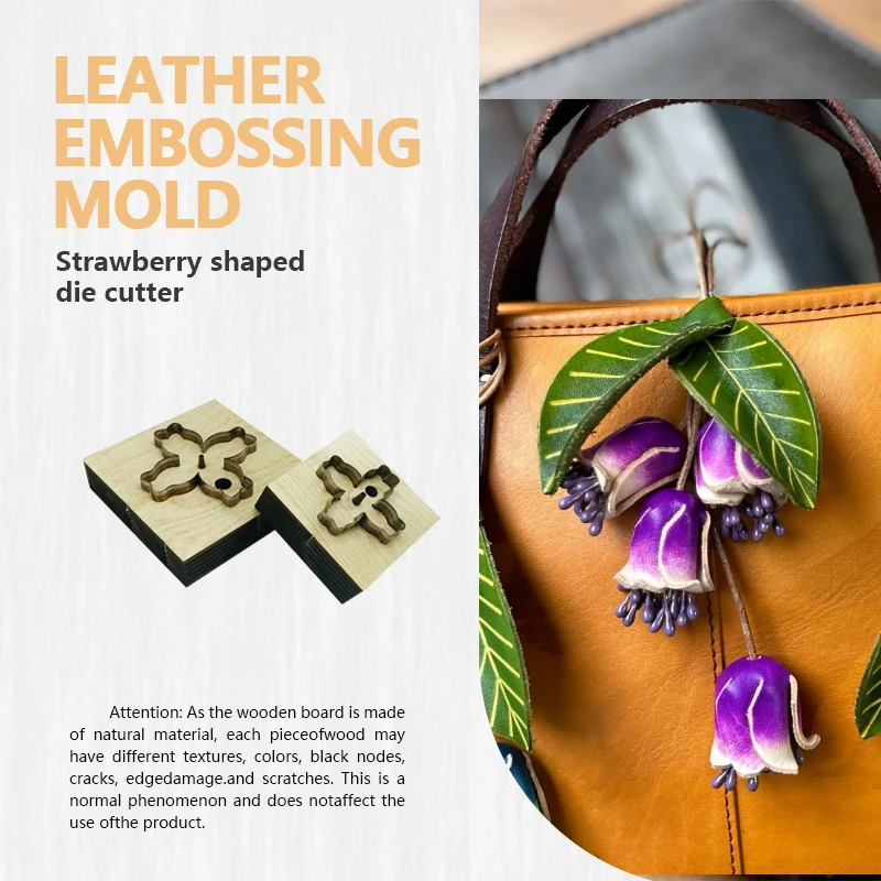 Large And Small Bell Flower Leather Knife Mold Convenient Quick Simple Cutting Template for Leather Craft