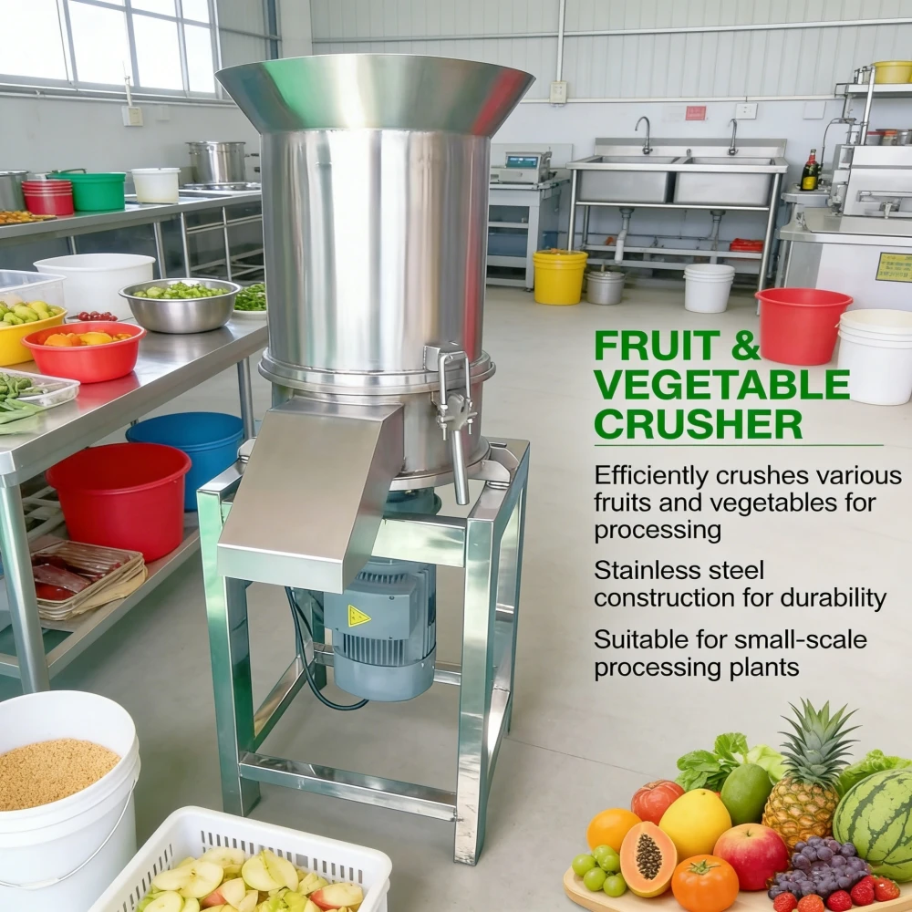 Multifunctional Centrifugal Crushing Machine Custom Capacity Fruit Vegetable Crusher for Melon Rhizome Juice Production