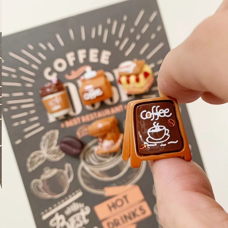 Cute home decoration simulation toy coffee bean coffee maker decor refrigerator magnetic paste fridge magnet housewarming gifts