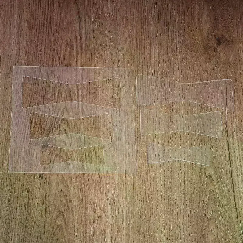 1 комплект шаблонов для фрезерования лука, прозрачные акриловые шаблоны для ПЭТ для деревообрабатывающего фрезерного станка, шаблоны, инструменты