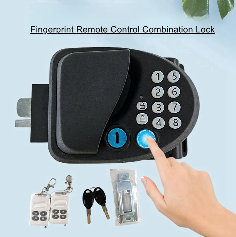 

Caravan fingerprint remote control password lock Chuan Shun Datsun Iveco trailer back camel conversion door smart locks