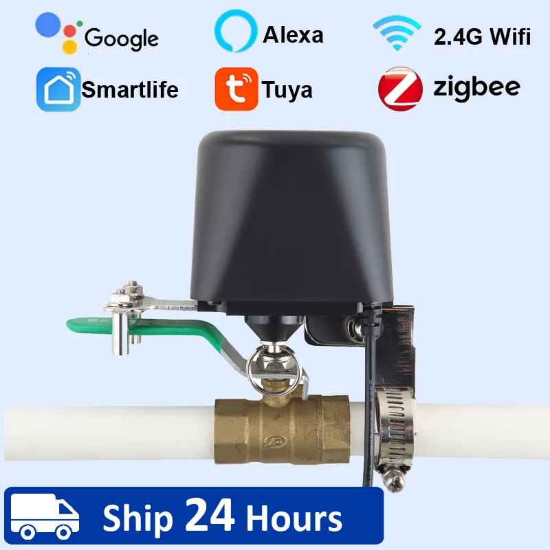 

Tuya Smart WiFi Water Valve Zigbee Gas Valve Timer Automation Smart Faucet Controller Support Alexa Google Assistant Smart Life