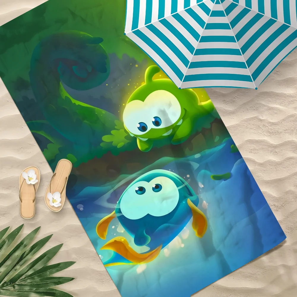 O-Om لطيف n-Nom-m منشفة الشاطئ سريعة الجافة لينة مناشف حمام السباحة هدية للسفر الصالة الرياضية دش التخييم الرياضة #1