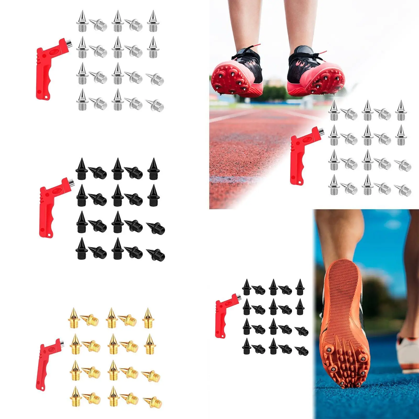 20x clavos para zapatos de pista, repuesto resistente para práctica de carrera corta al aire libre