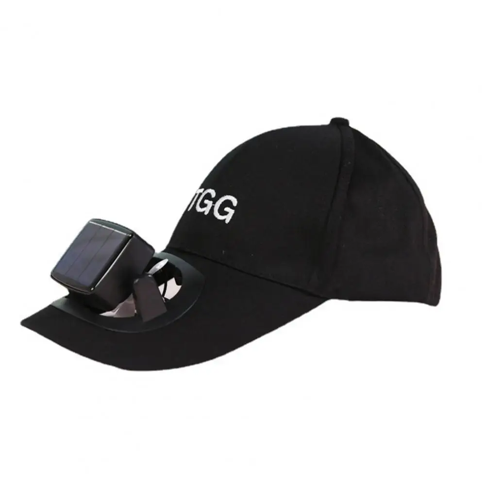 Excellent Summer Fan Hat Strong Wind Decorative Men Fan Cap Five Soft Blade Camping Fan Sunhat