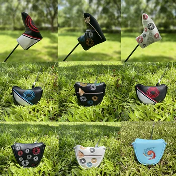 Tampa impermeável do clube de golfe do couro, proteção pequena do malete, putter elegante