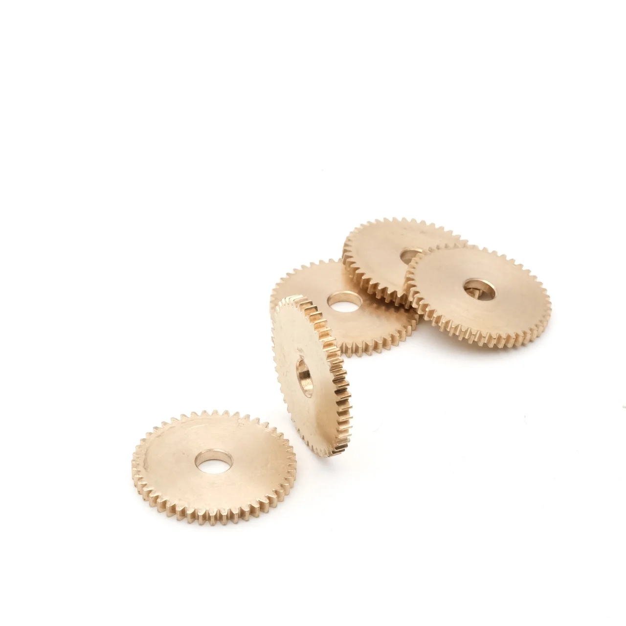 M0.5 Brass Gear DIY Precision Educational Model Gear Shift And Direction Change Metal Sheet 20-50 Teeth 2-5mm