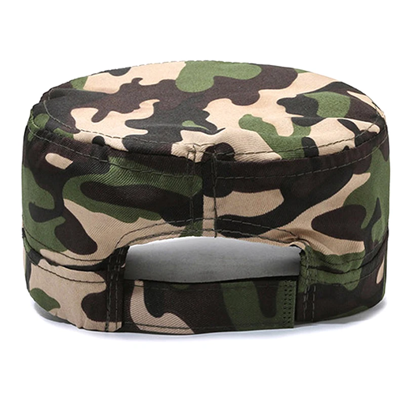 New Men Vintage Army Baseball Cap Cotton Cadet Hat Military Breathable Flat Adjustable Cap Spring Summer Sun Cap