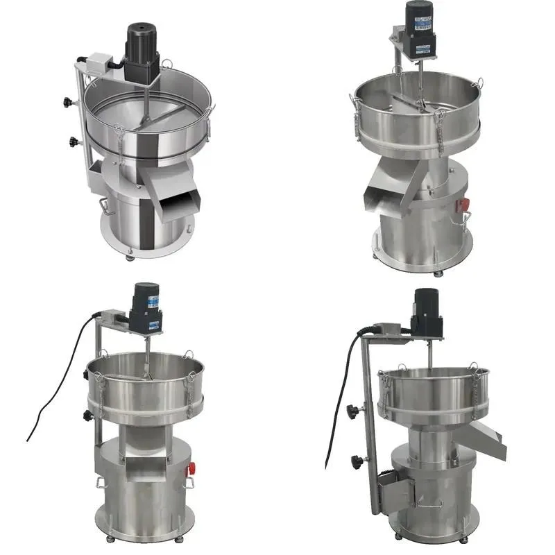 400mm Stainless Steel Electric Vibrating Screen for Soy Milk Filtration and Powder Sieving