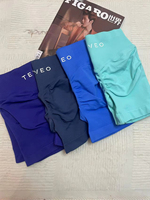 TEVEO slim-fit yoga shorts women's cycling shorts high-intensity fitness shorts wear sports yoga shorts peach hip lift leggings