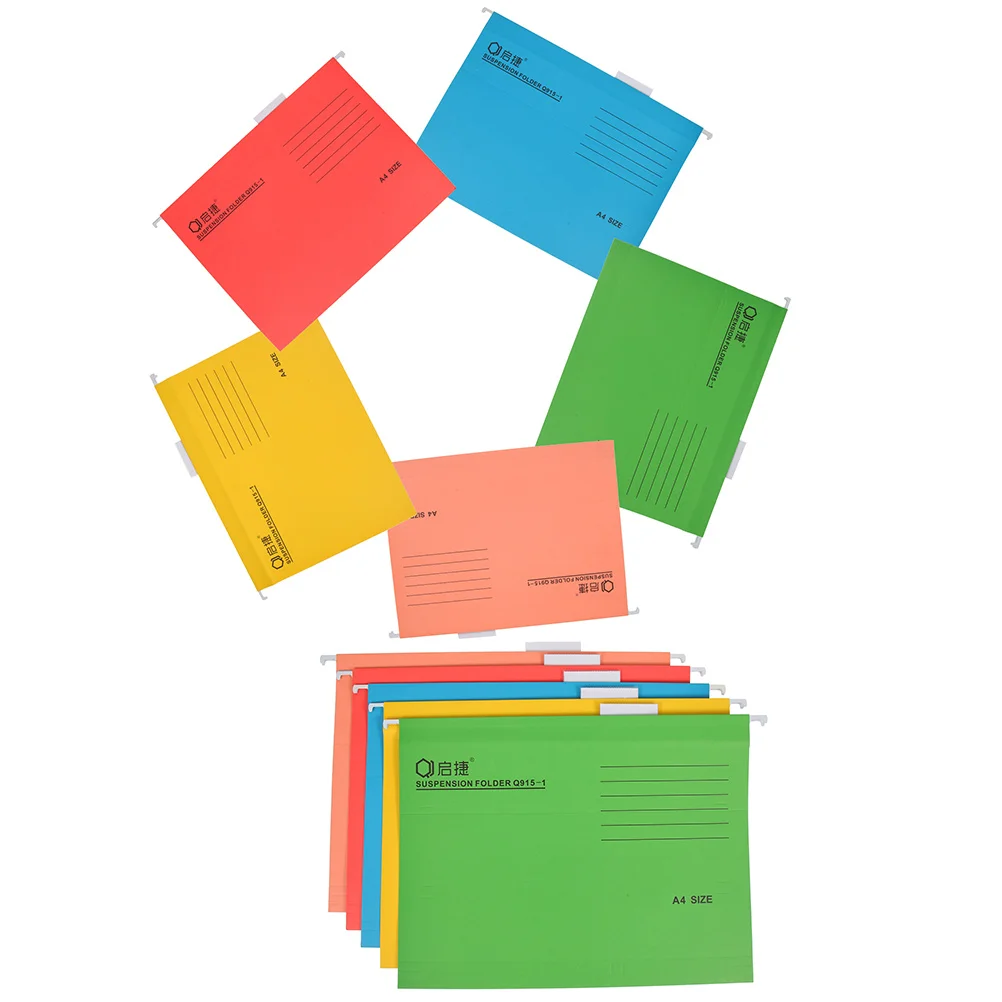 10 pezzi Cartella Organizzatore di file Organizzatori Contenitori Forniture per ufficio Cartelle di carta Cornice sospesa per archivio Lavoro veloce