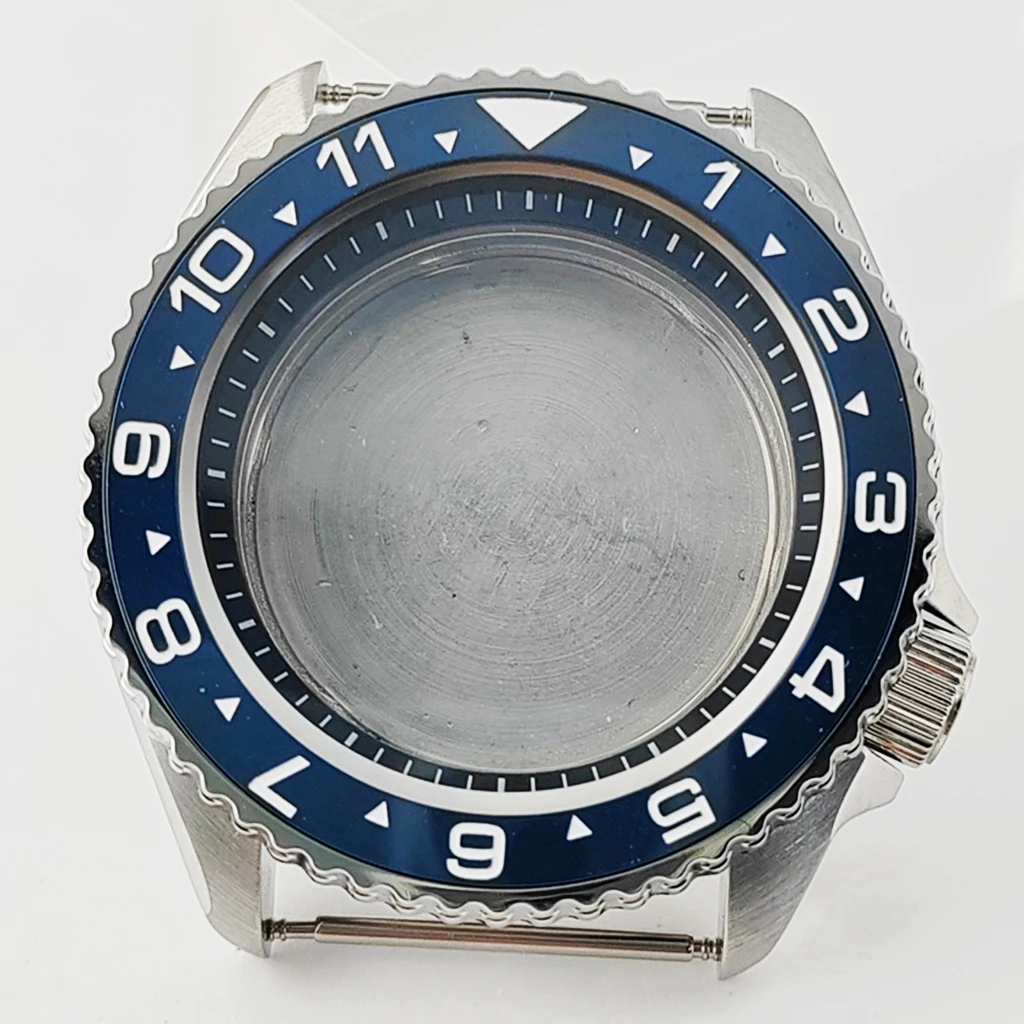 miuksi 42mm Uhrengehäuse Keramik Lünette massiv 316l Edelstahl Saphirglas für nh35 nh36 Automatik werk Zubehörteile 3