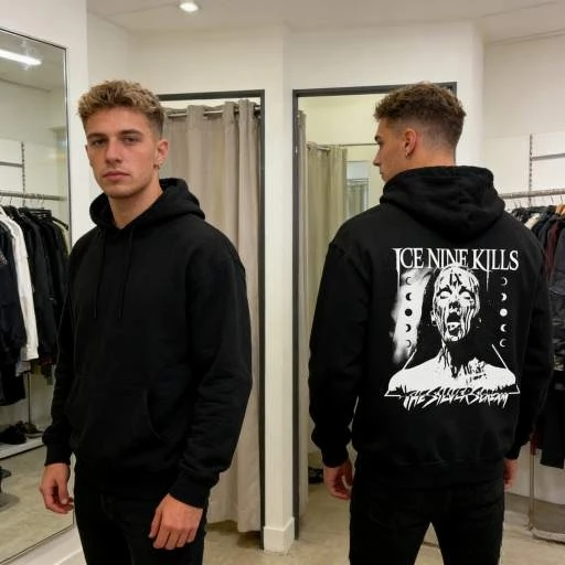 

Толстовка с капюшоном Ice Nine Kills, металлическая музыка с капюшоном, рубашка Silver Scream, добро пожаловать в Horrorwood Merch, унисекс, одежда-рокер