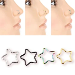 1Pc Stainless Steel Earrings Cartilage Tragus Daith Conch Lobe Ear Piercing Star Shaped Women Fashion Body Jewelry
