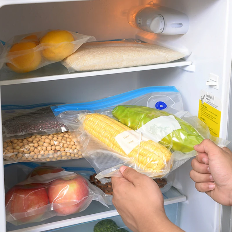 Casa casa pompa per vuoto frigorifero borsa per la conservazione della freschezza borsa sigillata addensata sacchetto autosigillante denso per alimenti da cucina