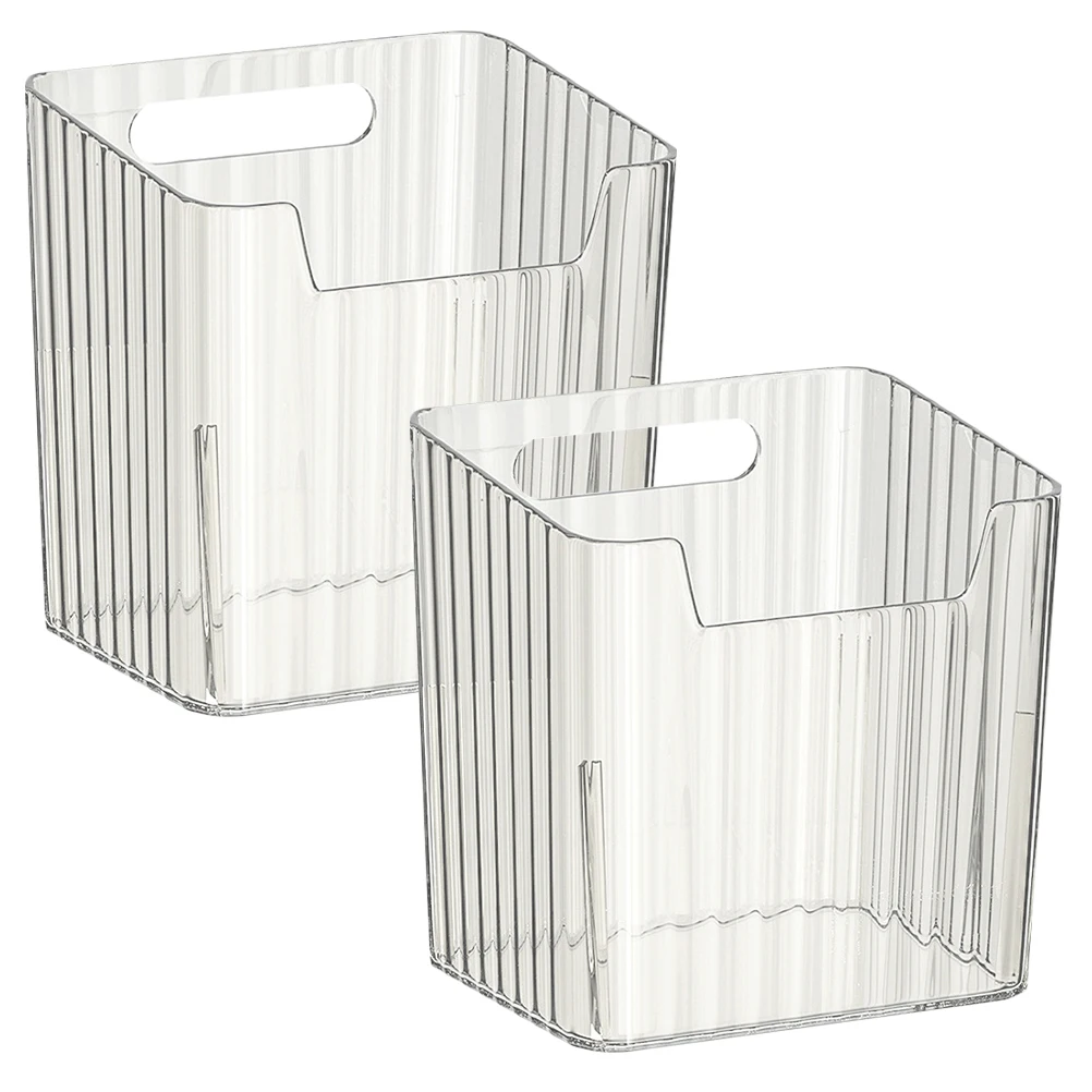 

2pcs Refrigerator Storage Boxes for Fruits Vegetables Meat Milk Salad Great Organization in Kitchen Pantry Fridge Freezer