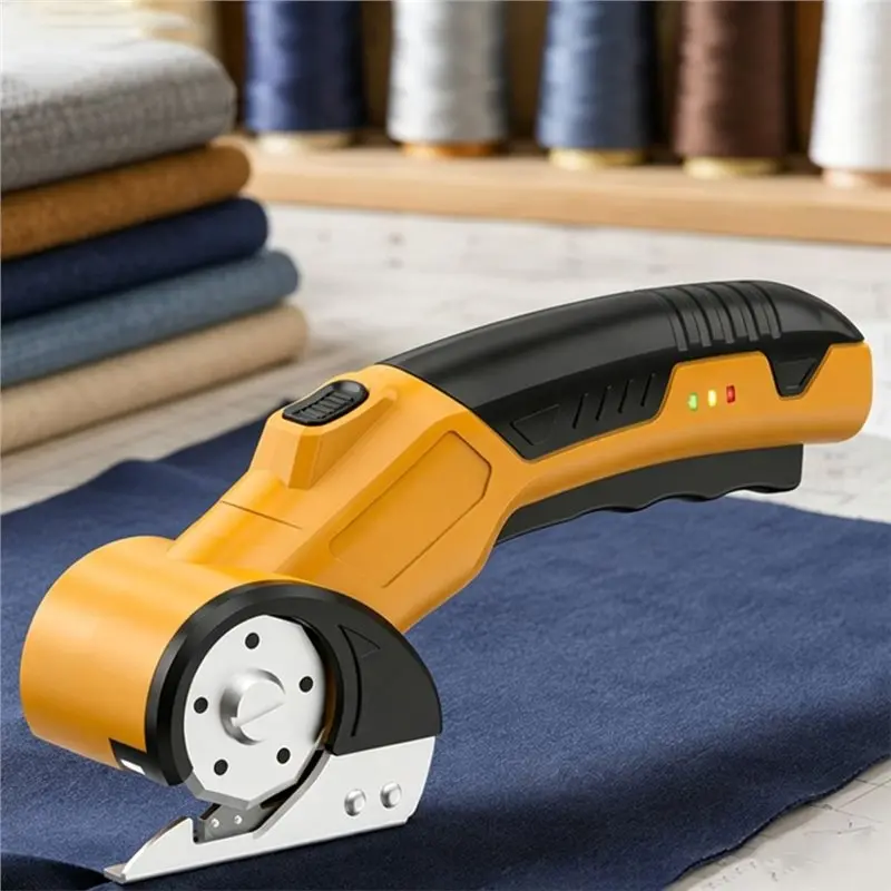 B23B Wire Rope Cordless Electric Scissors With 2 Steel Blades, Cardboard Cutter For Fabric Cardboard Leather Carpet