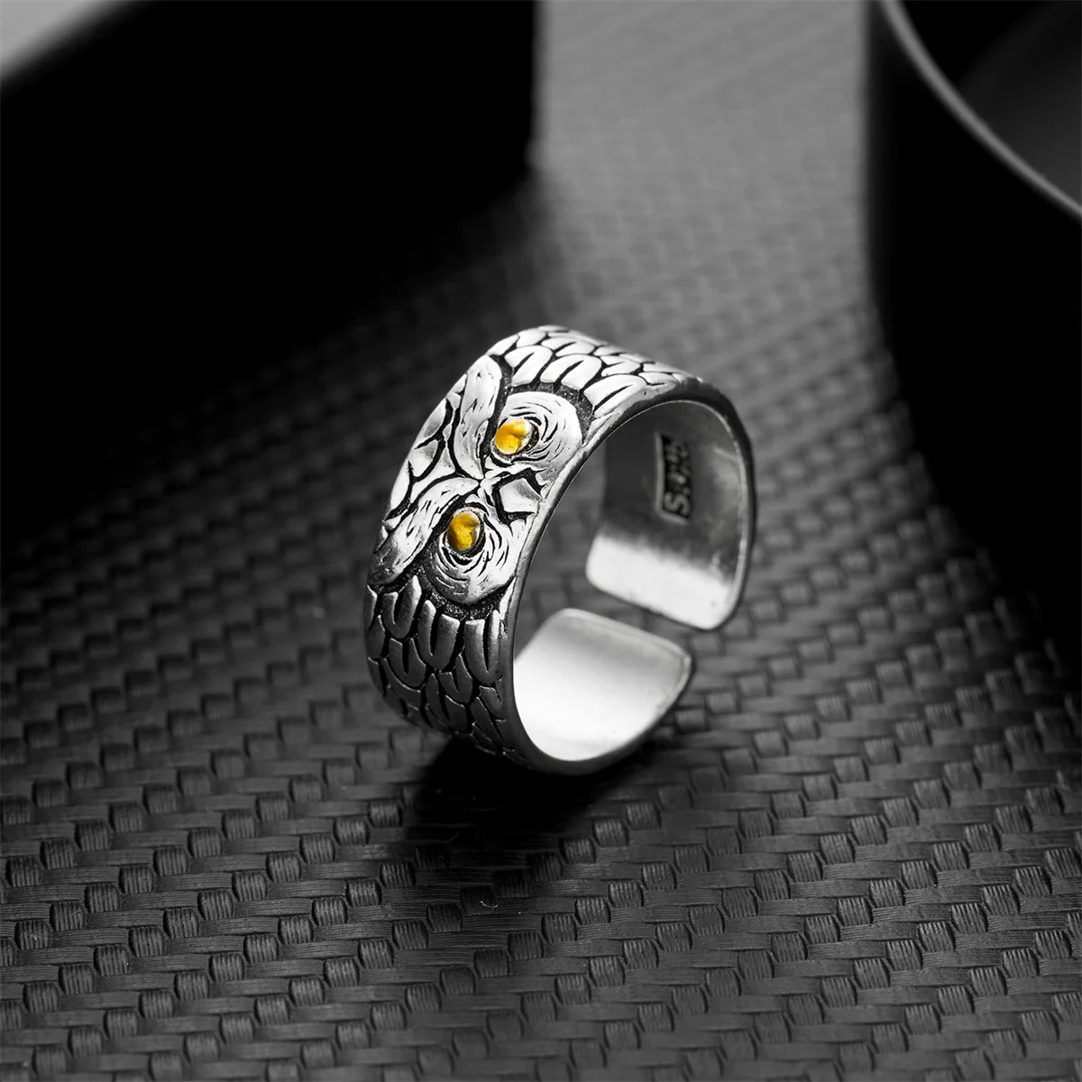 Retro Boho Schmetterling Ring Für Frauen Mode Silber Farbe Eule Engel Flügel Katze Tier Unregelmäßige Öffnung Ringe Vintage-Schmuck Geschenk – Detail 10