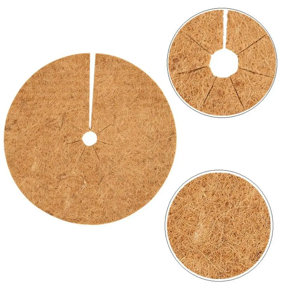 Thick Flower Pot Disc Mat High Quality Anti Grass Natural Coconut Fiber Weeding Barrier Tree Guard Mat Planters