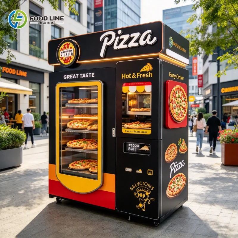 Automatic Robot Hot Food Vending Machine Factory Price Smart Fully Automatic Custom Pizza Machine For Sale