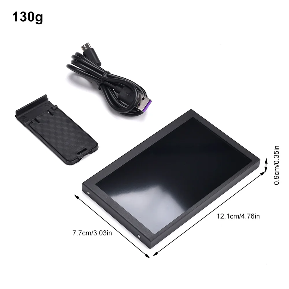 Monitor Komputer untuk Sasis Mini ITX 5 Inci IPS TYPE-C Layar Sekunder RAM GPU Monitor USB Pemantauan Hard Drive