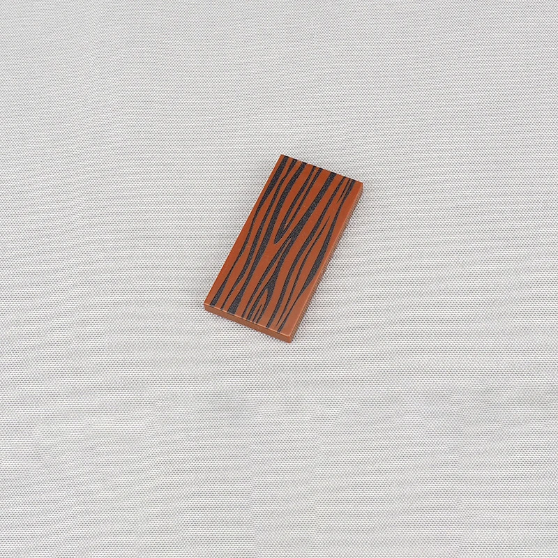 MOC 10PCS 87079 Printed Wood Pattern With Stripes Board Building Blocks 87079pb0255 Wooden House Hut Bricks Particle Toys Gifts