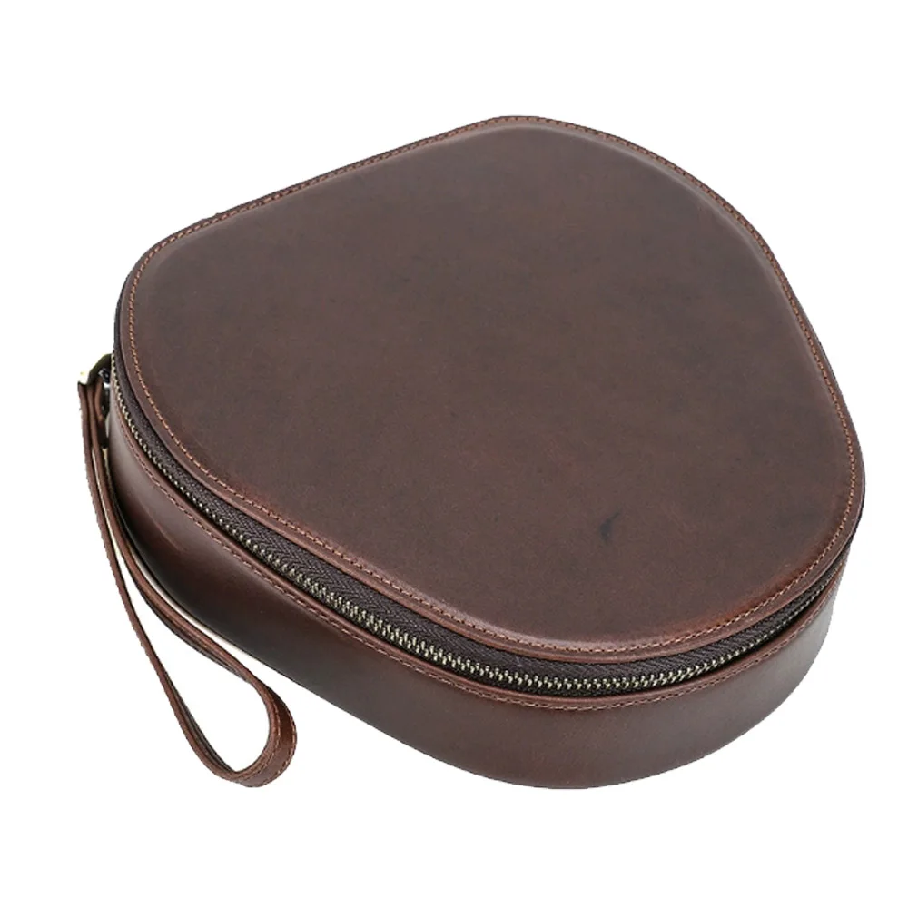 Чехол POYATU из натуральной кожи для Sony WH-1000XM4 WH-1000XM5 WH-1000XM6, сумка для переноски ручной работы из натуральной кожи, сумка-коробка