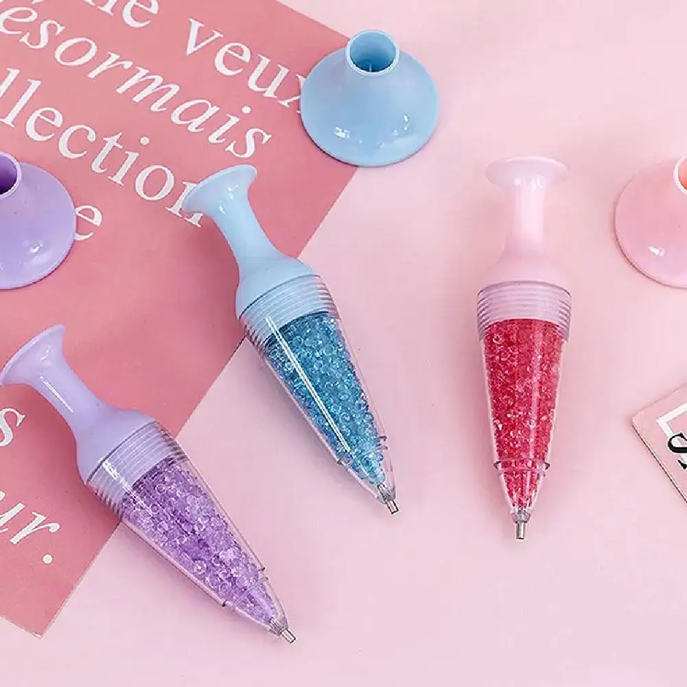 DIY Point Drill Tools Dotting Rhinestone Pen Vase Shape 5D Diamond Embroidery Point Drill Pen For Rhinestone Picture