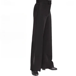 Men Sideband Straight Ballroom Dance Pants Men Jazz Pants Male Latin Dance Wear Men Dancing Clothes Dance Pracitce Trousers