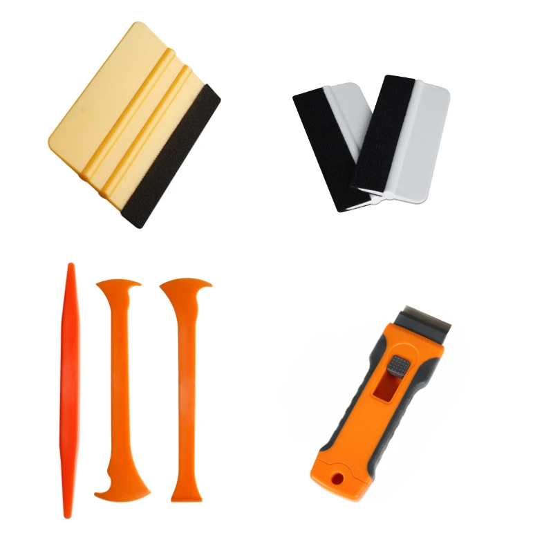 Kit de herramientas de limpieza de ventanas, raspador de película de vinilo para ventana de coche, se puede utilizar para película de teléfono móvil, accesorios para coche, herramientas de envoltura automática