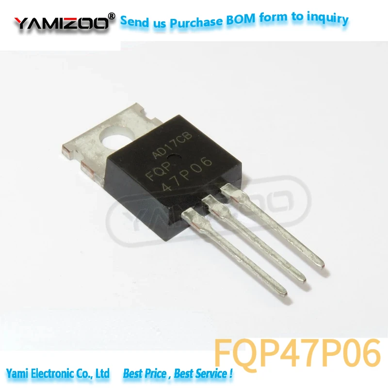 10 stücke FQP27P06 TO220 27P06 ZU-220 60V 27A FQP47P06 47P06 FQP22P10 22P10 – Detail 2