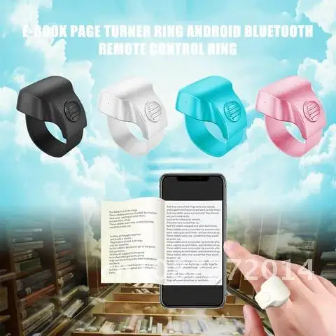 Smart E-book Page Turner Ring 30mAh Battery Android Bluetooth Remote Control Ring, Finger Wearable For E-book Page Turner