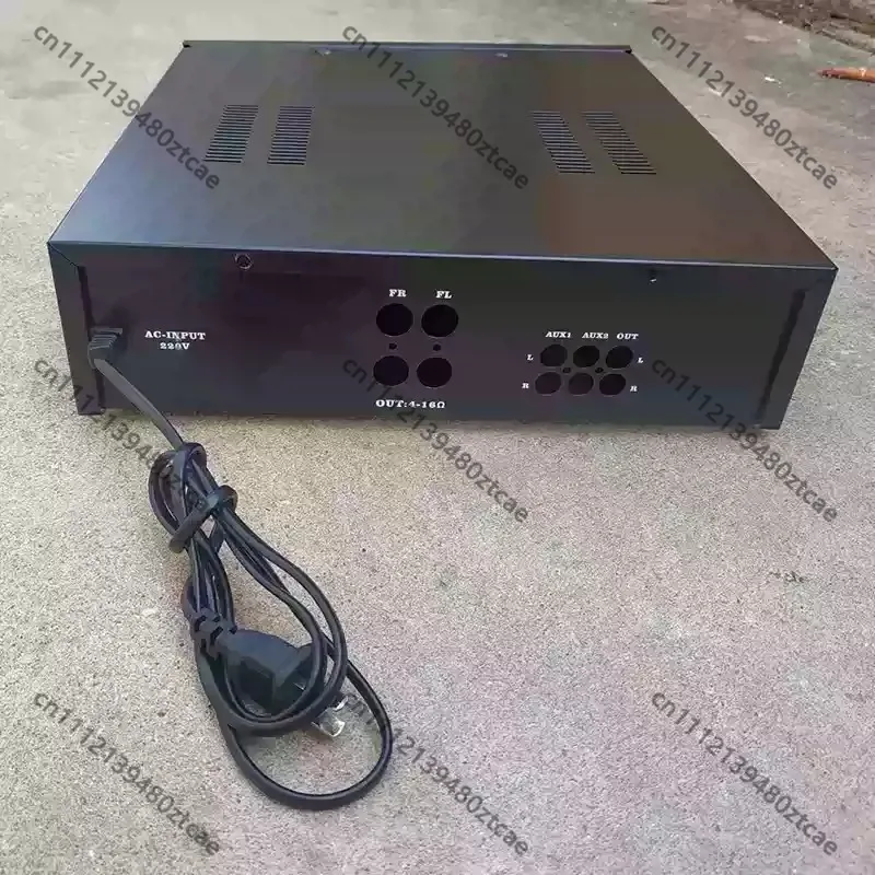 2.0 & 3 Channel Amplifier Empty Cabinet With Dual Dismantled Toroidal Power Transformers Master Volume Control Audio Housing
