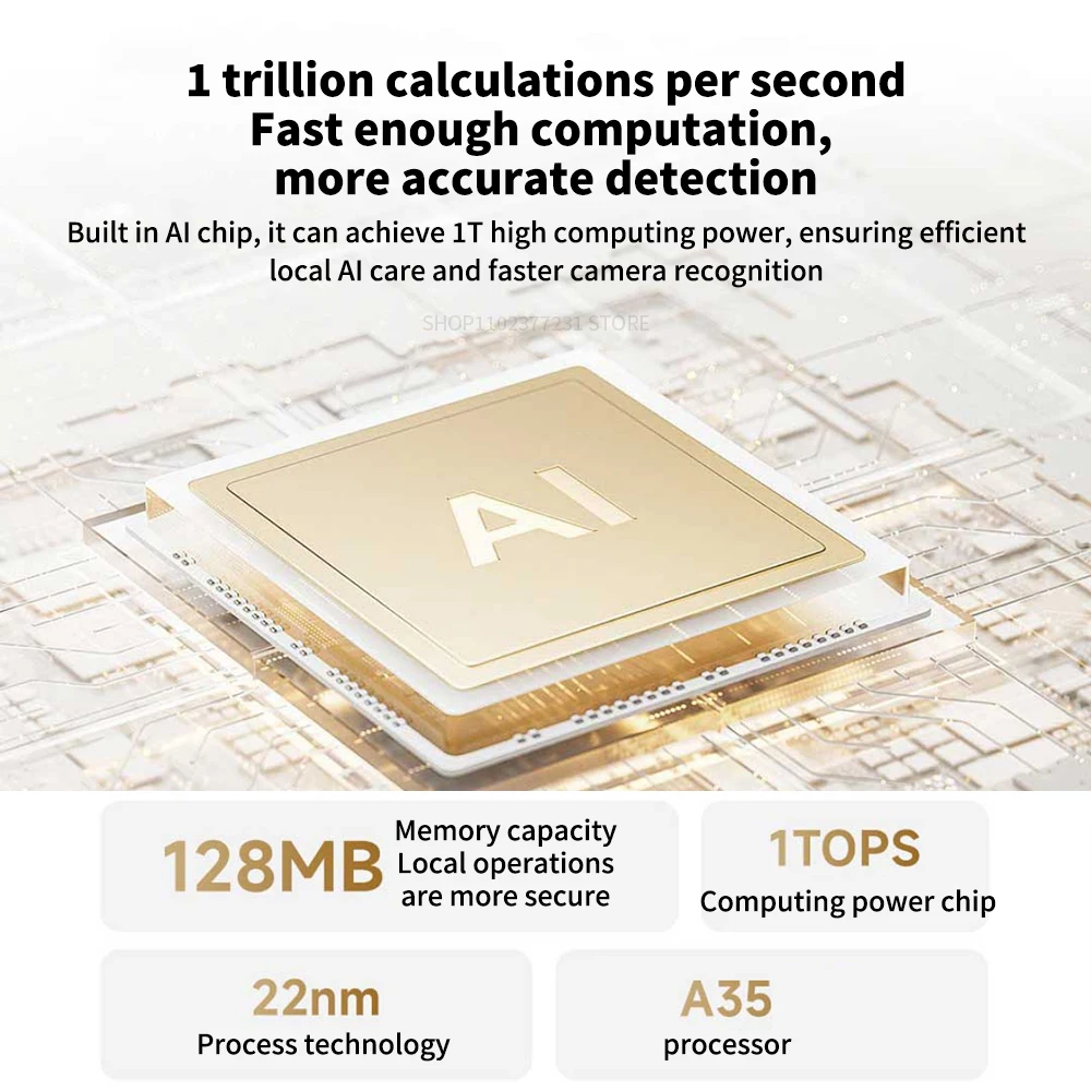 Kamera Pintar XIAOMI C300 Versi Kamera Ganda, 360 °   WiFi 6 3MP, Monitor Bayi Keamanan Rumah, Kamera Hewan Peliharaan, Versi Cina dengan Adaptor-