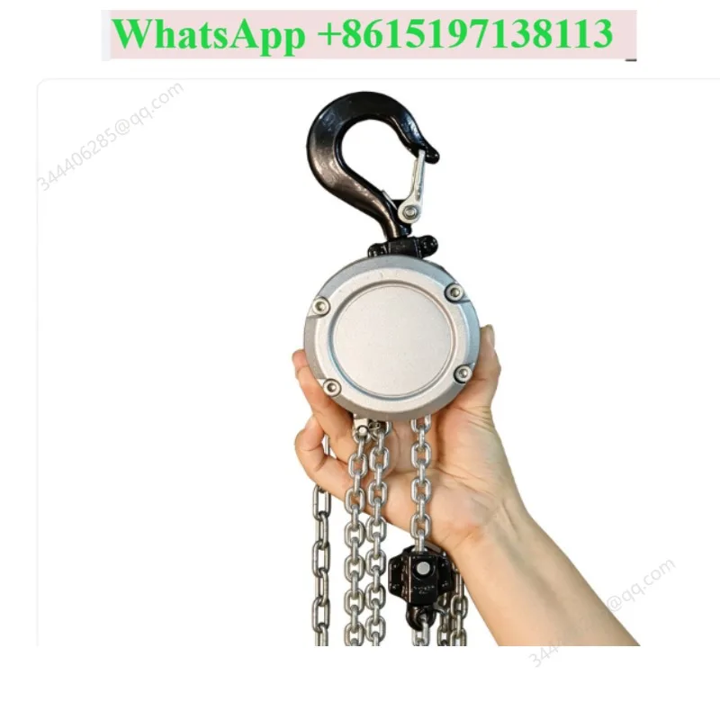 Mini Hand Chain Hoist Hook Mount 0.25/0.5 Ton Capacity 3m/6m Lift  CE Certificate Portable Manual Lever Block Lifting