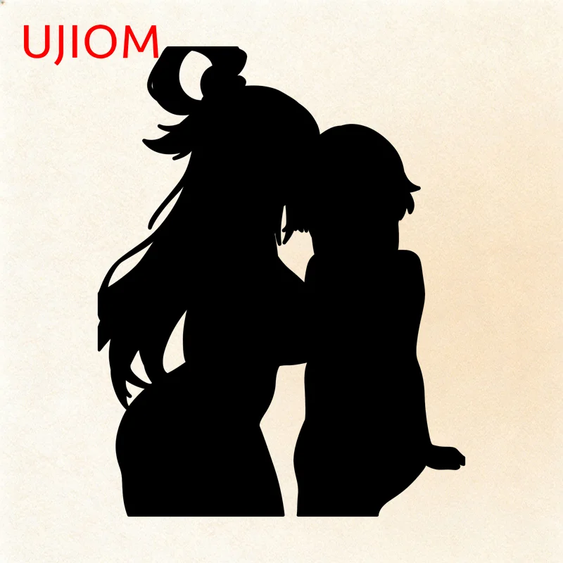 UJIOM Anime Two Girls Wall Sticker Trendy Vinyl Megumin Decal Suitable For Chambre Refrigerator Storage Flask Adhesive Wallpaper