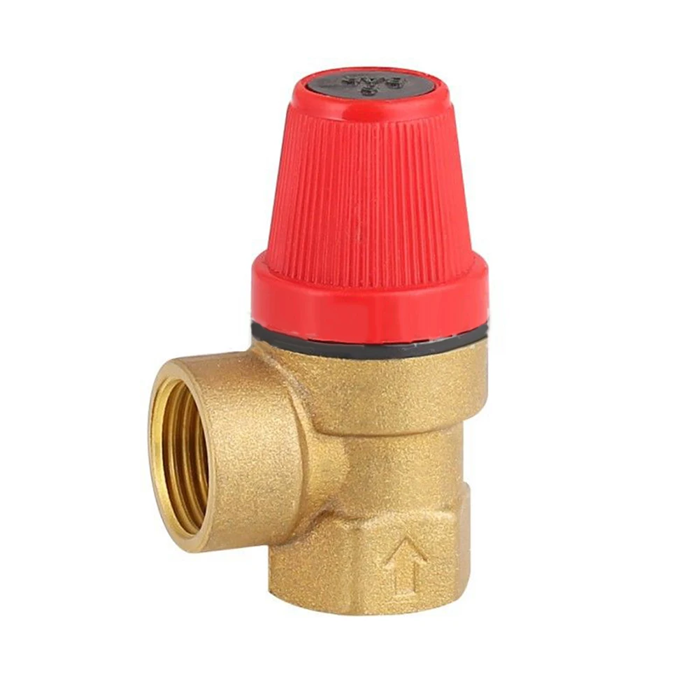 Safety Mechanism Brass Drain Valve Controls Pressure Levels from 3 Bar to 6 Bar for Optimal System Performance