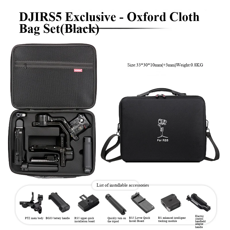 Shoulder Bag For DJI RS 5 Anti-pressure Storage Box Hardshell Carrying Suitcase for DJI Ronin RS 5 Gimbal Accessories