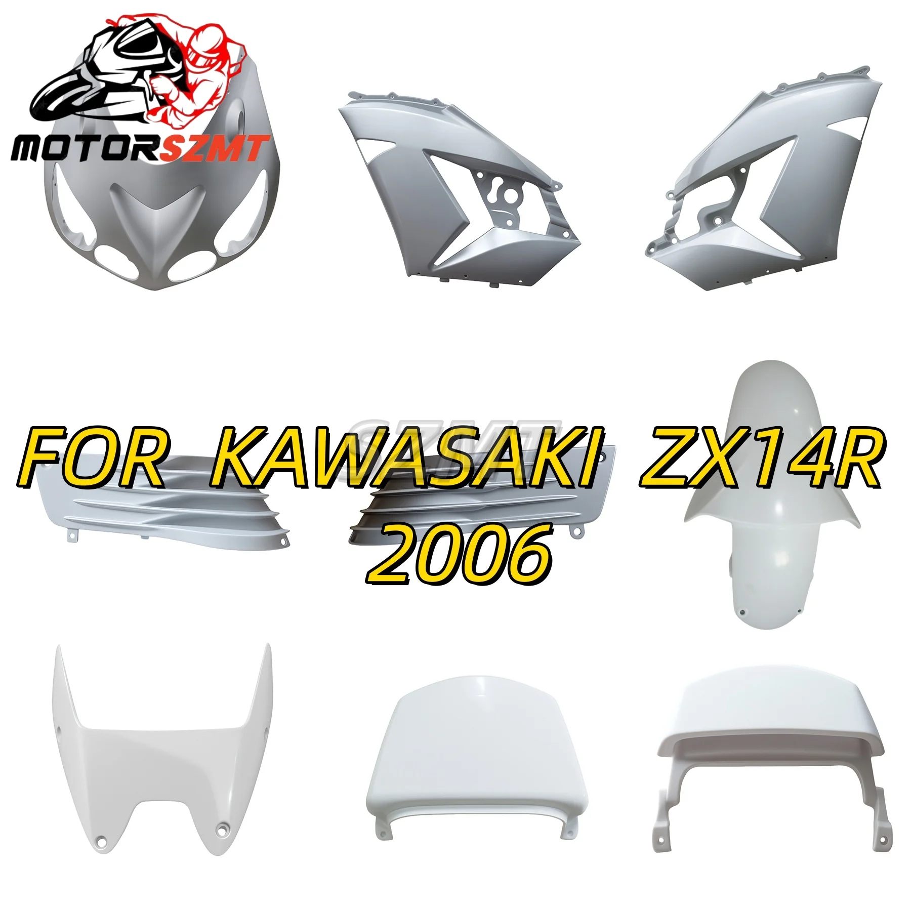 For 14R 2006 Motorcycle Headlight Cover Case Shell Upper Front Nose Cowl Panel Surround Fairing Cabon Fiber