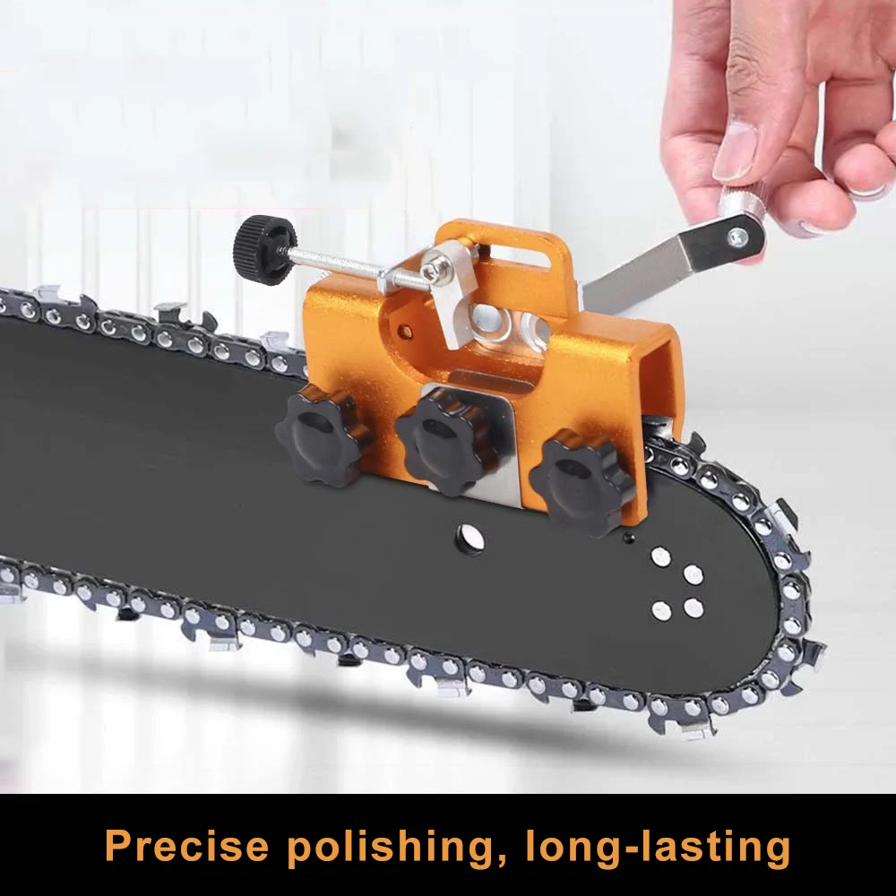 Portable Electric Chainsaw Sharpener Tool with Grinding Stones for All Chainsaw Models Carpentry Use