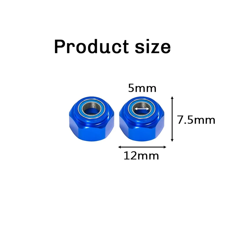 TAMIYA DT03 알루미늄 합금 베어링 육각 조인트, 앞바퀴 전용, RC 자동차 업그레이드 액세서리