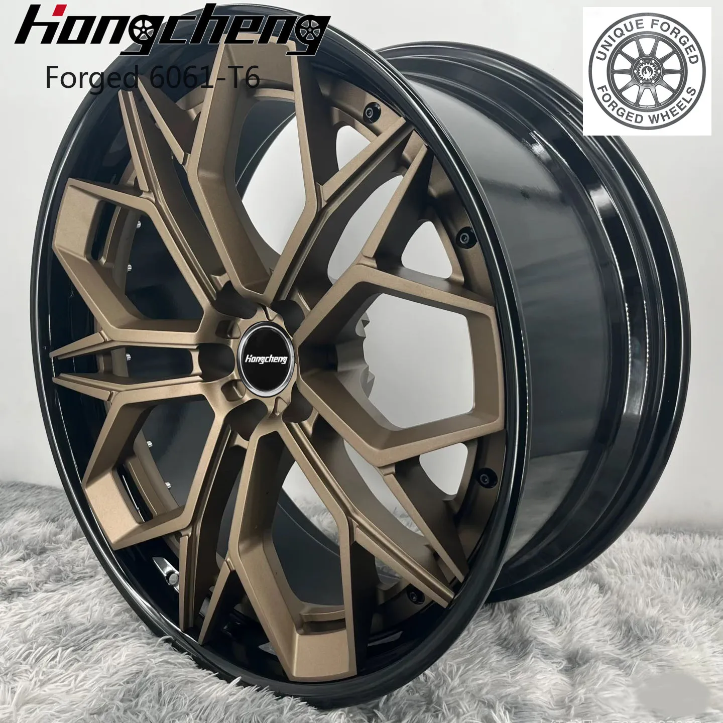 

Новая модель 26-дюймовых высококачественных кованых колес 5 X 112 5 X 114.3, матовая бронза, для / VW