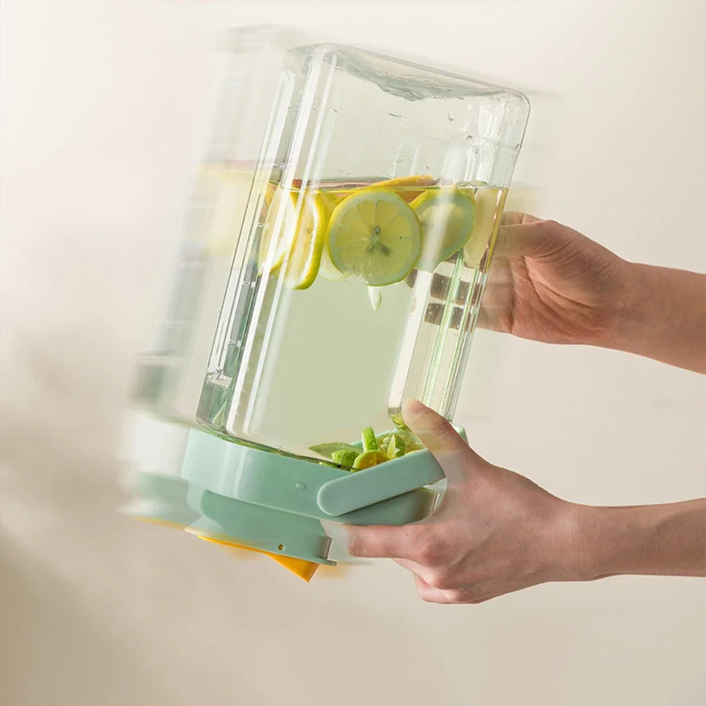 Botella agua para refrigerador de 2,3 L con grifo, botella  burbujas frías gran capacidad para uso doméstico, hervidor