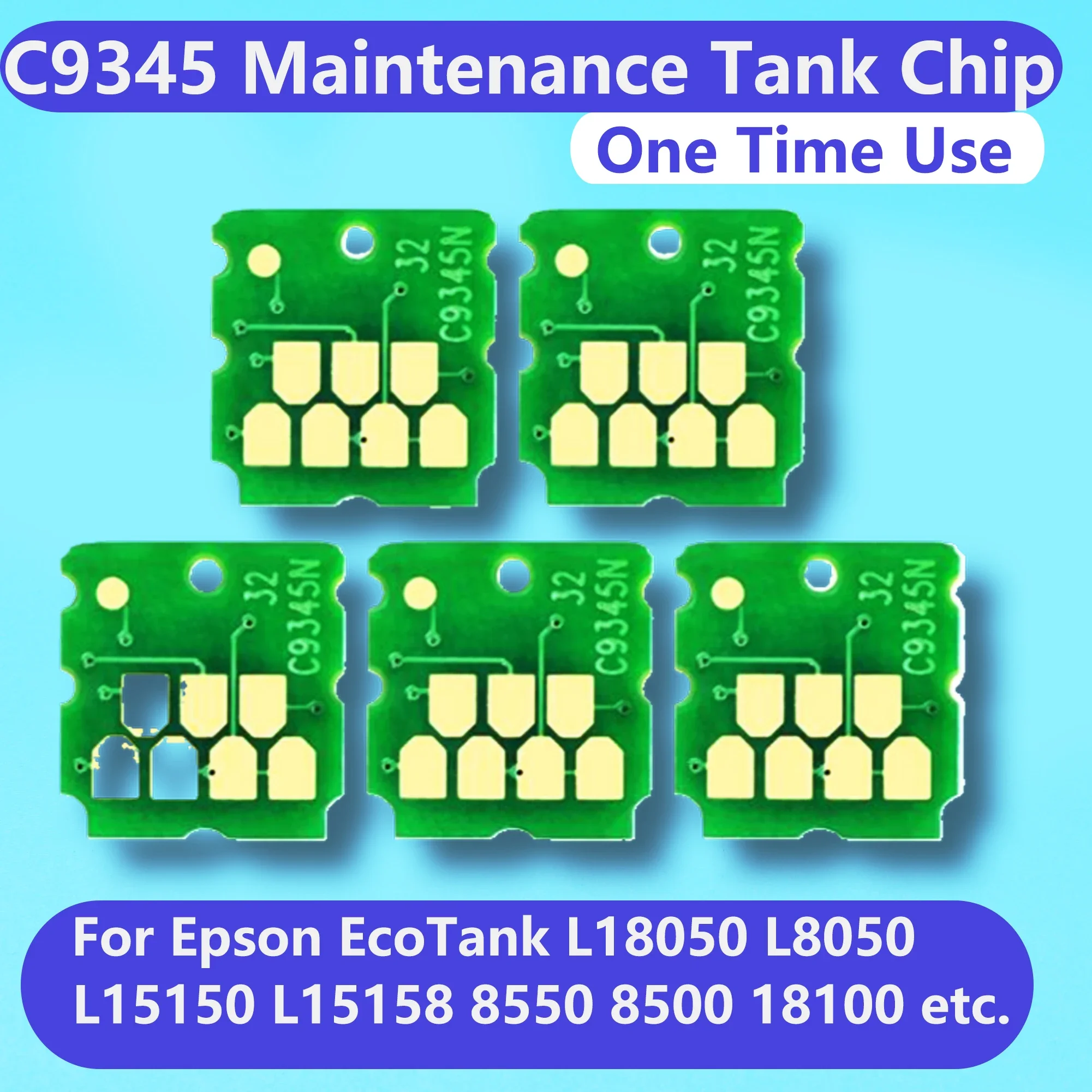 C9345 Chip Maintenance Tank For Epson EcoTank L18050 L8050 18100 ET8550 8500 L8180 D570 L15150 L15160 16650 Waste Ink Box Chip