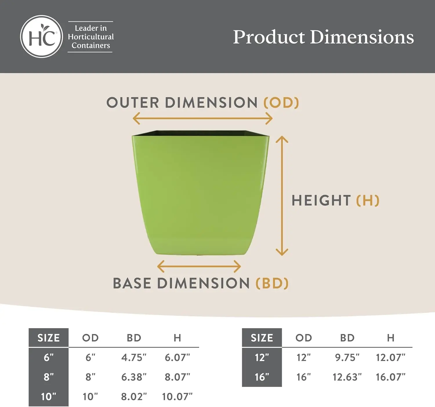 وعاء نباتات مربع ذاتي السقي من Aria مع تصريف - مزارعي كلاسيكي للنباتات الخارجية والنباتات الداخلية - Lightwei #5