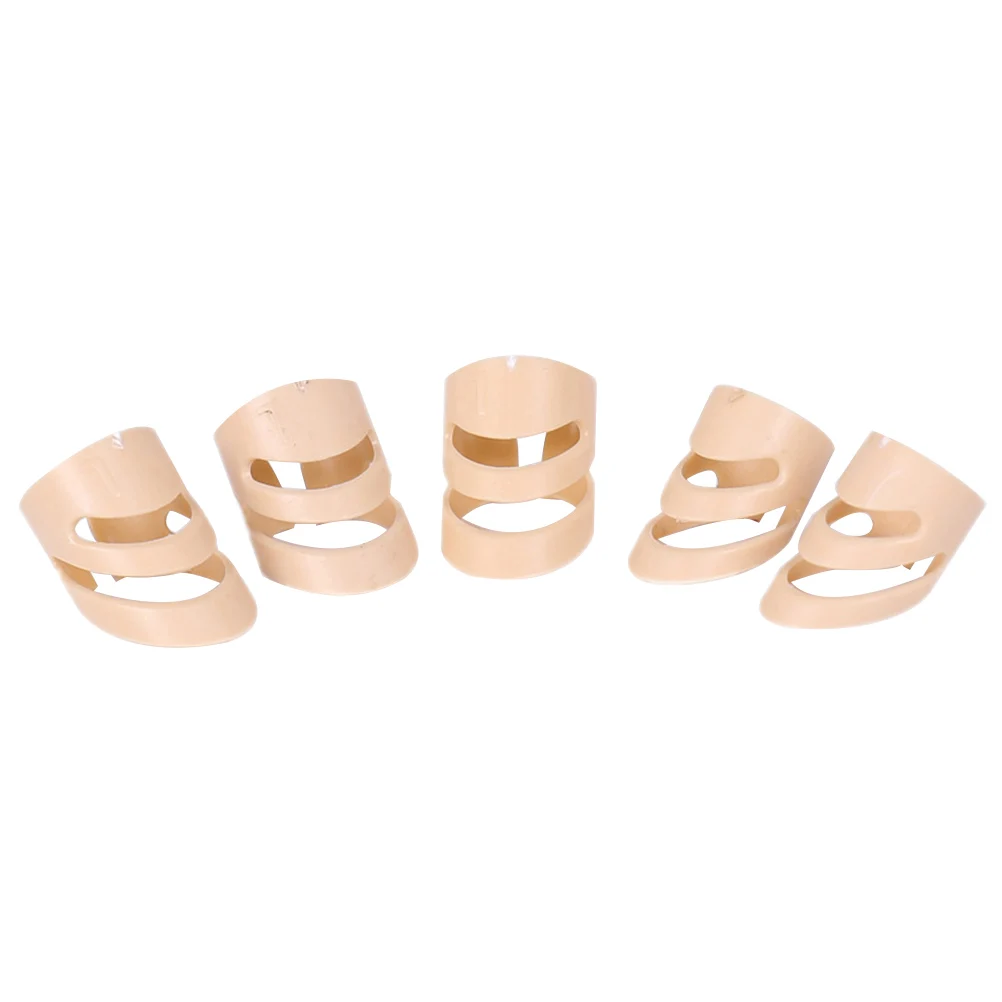 

5pcs Guitar Thumb Finger Pick Stainless Steel Cover for Acoustic Bass Banjo Ukulele Protect Fingernails Ergonomic Compact Gifts