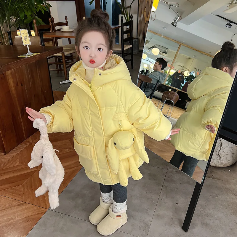 

New Western style Cotton Jacket for Girls, Thickened Winter Coat for Babies, Winter Down Jacket, Children's Winter Clothing, Cot