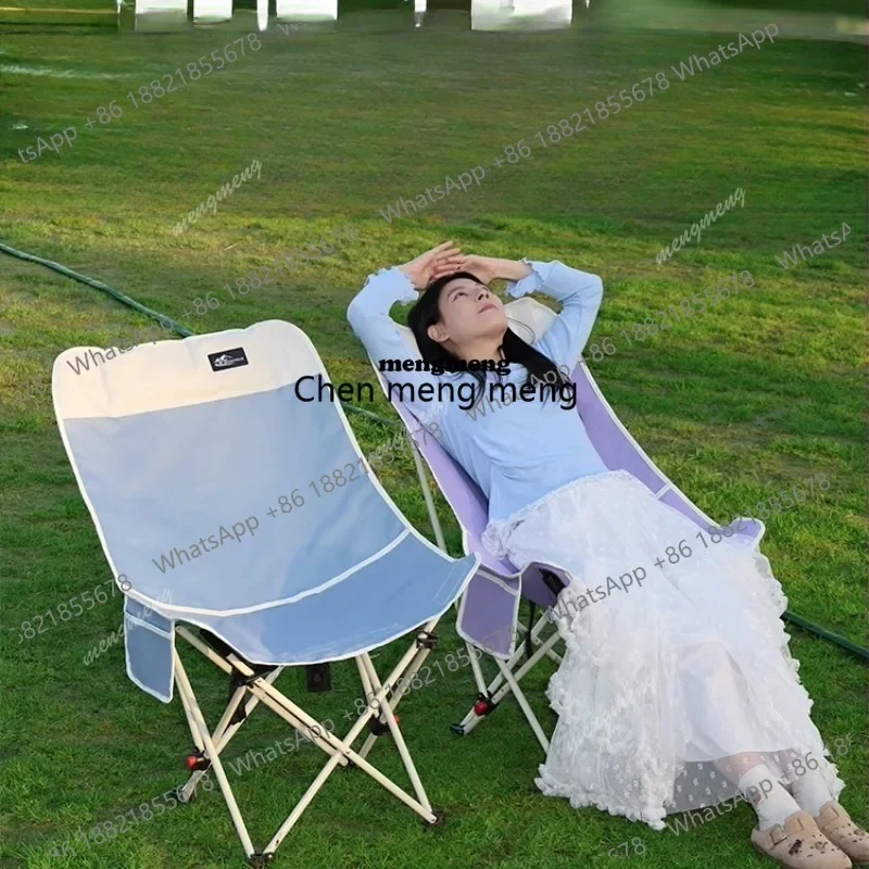 X188 Recling Blue Beach Chairs Heavy Duty Ground Women Relax Beach Chairs Adults Light Weight Set Silla Playa Plegables Furnitur